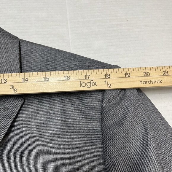 Express 42L Photographer Blazer Jacket Sport Coat Wool Blend Gray 2 Button - Picture 6 of 10
